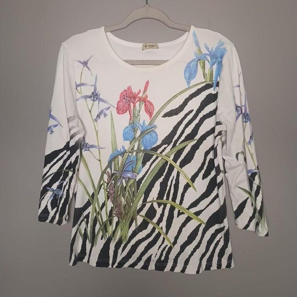Cactus clothing white zebra print